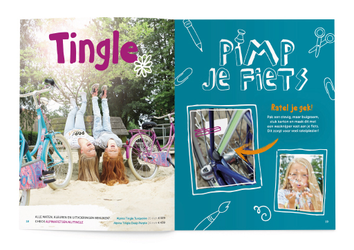 Alpina brochure kinderfietsen ontwerp