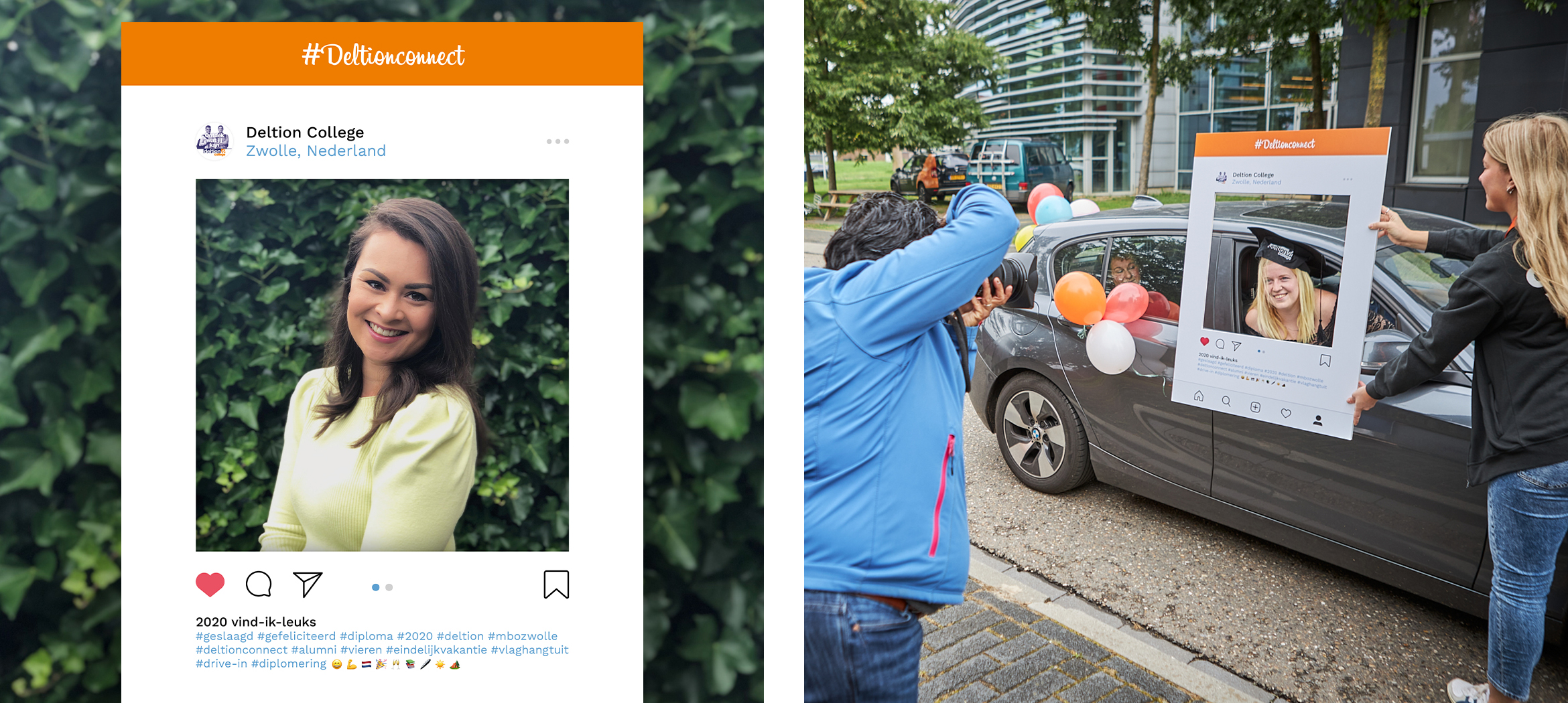 Ontwerp instawall diplomauitreiking Deltioncollege