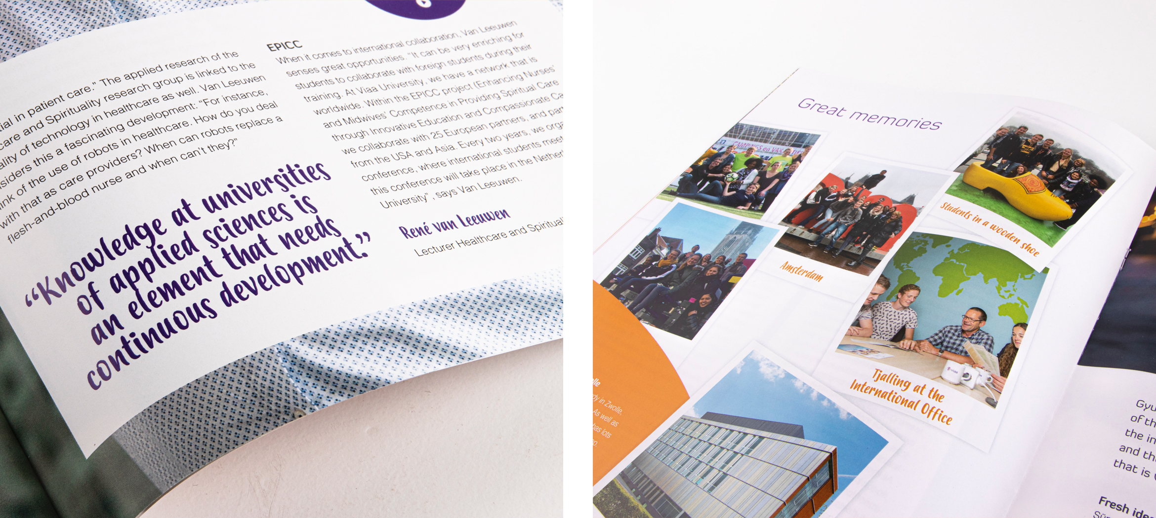 Magazine ontwerp hogeschool viaa internationalisering