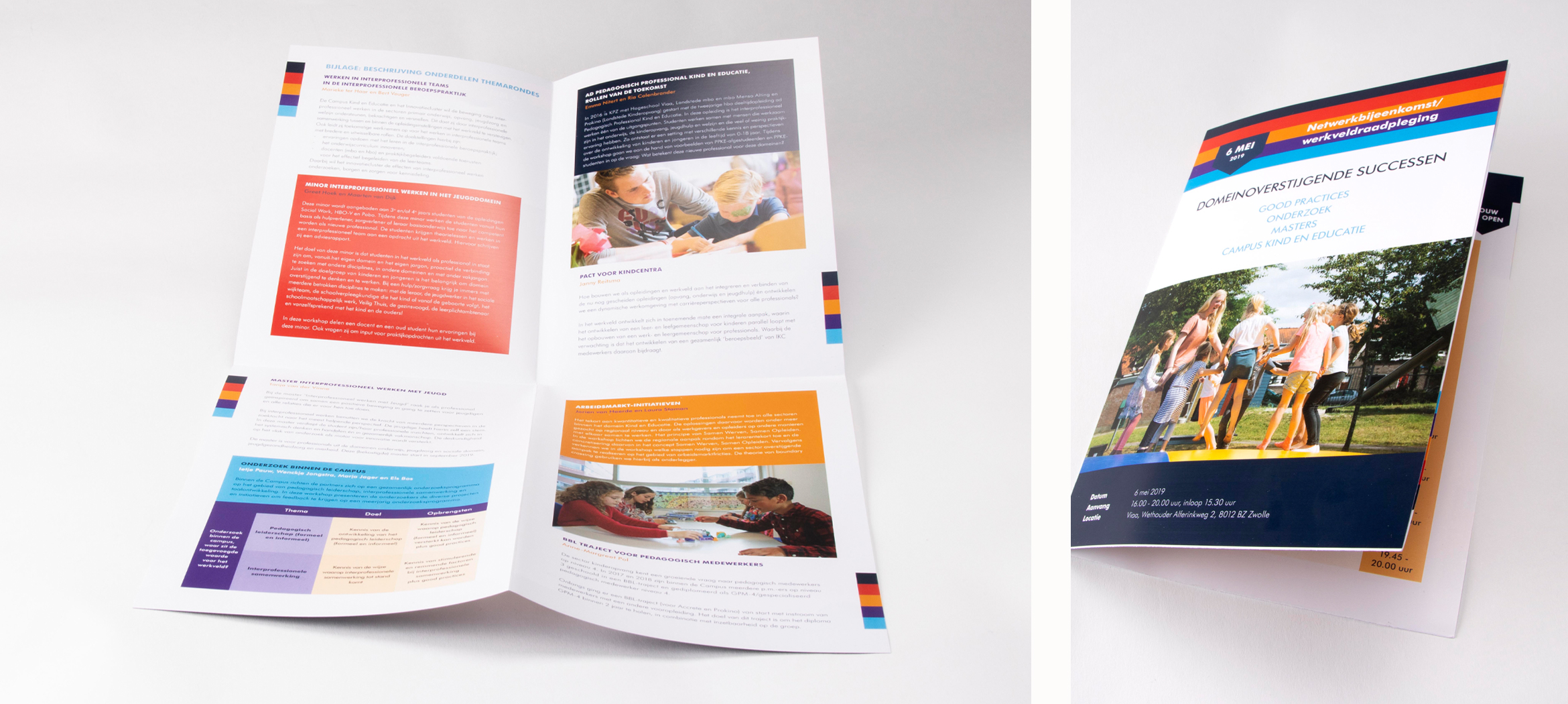 Ontwerp folder hogeschool Viaa Zwolle