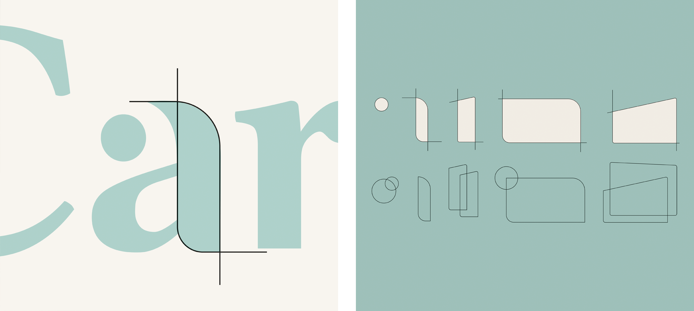 Vormentaal Carend ontwerp logo zorginstelling