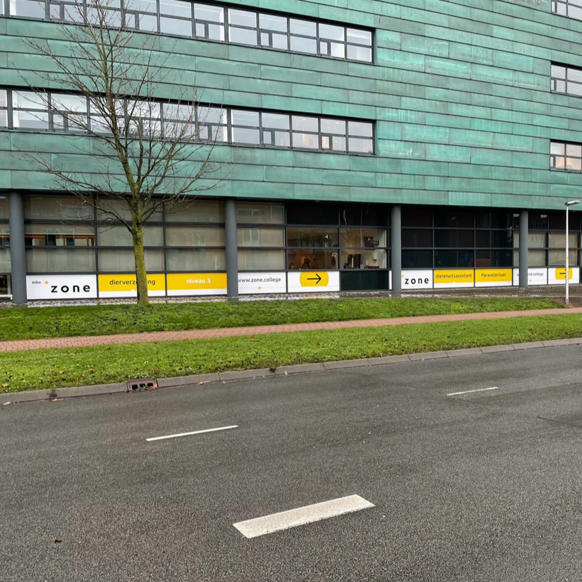 Schoolgebouw zone.college ssp signing mbo opleiding