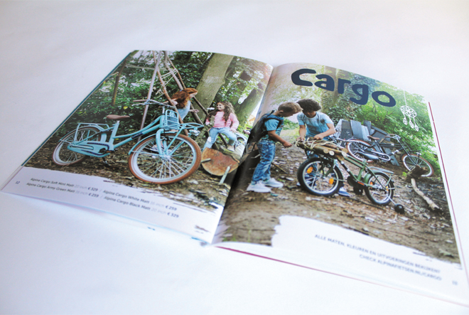 toffe brochure ontwikkeld voor Alpina fietsen